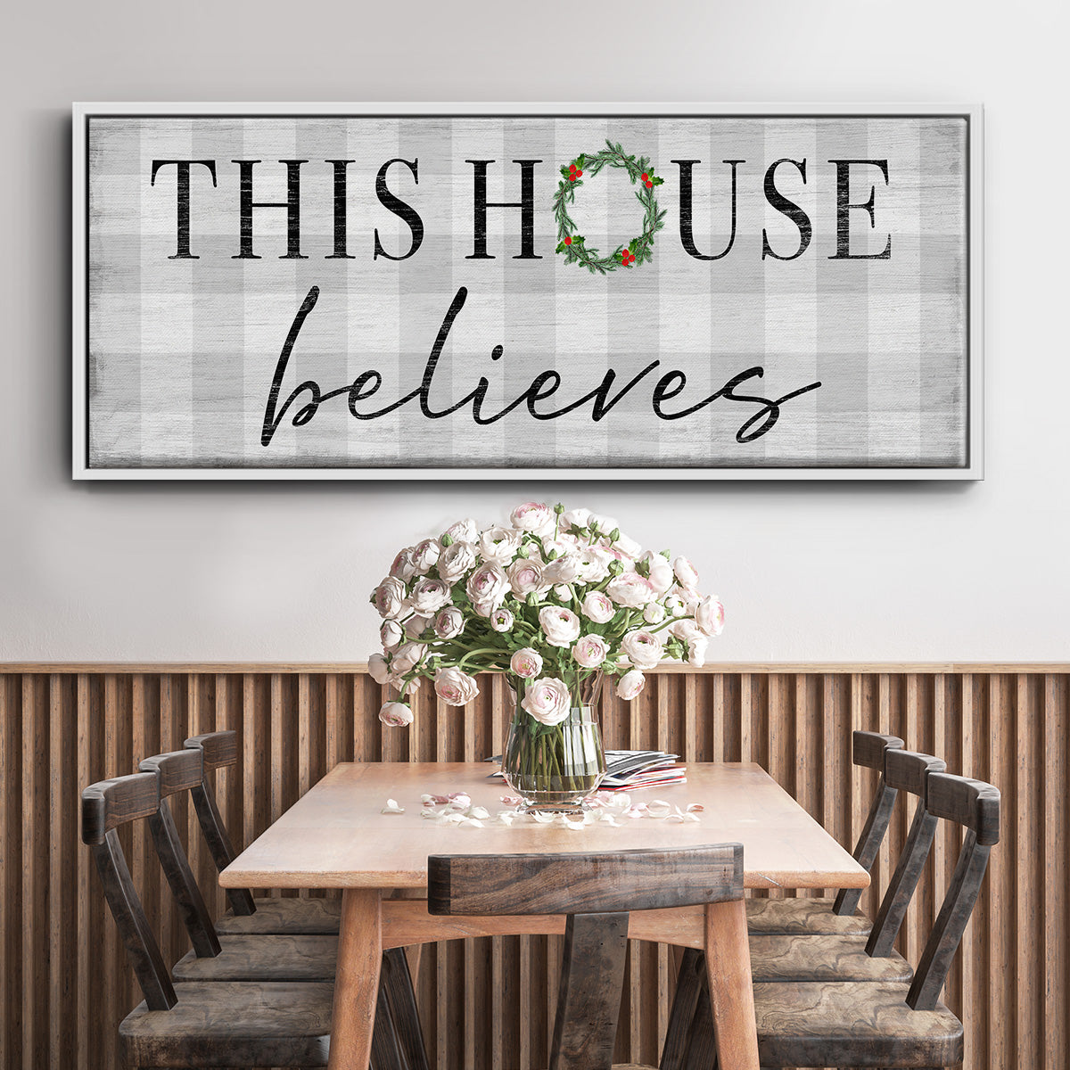 This House Believes - Floater Framed Canvas Print