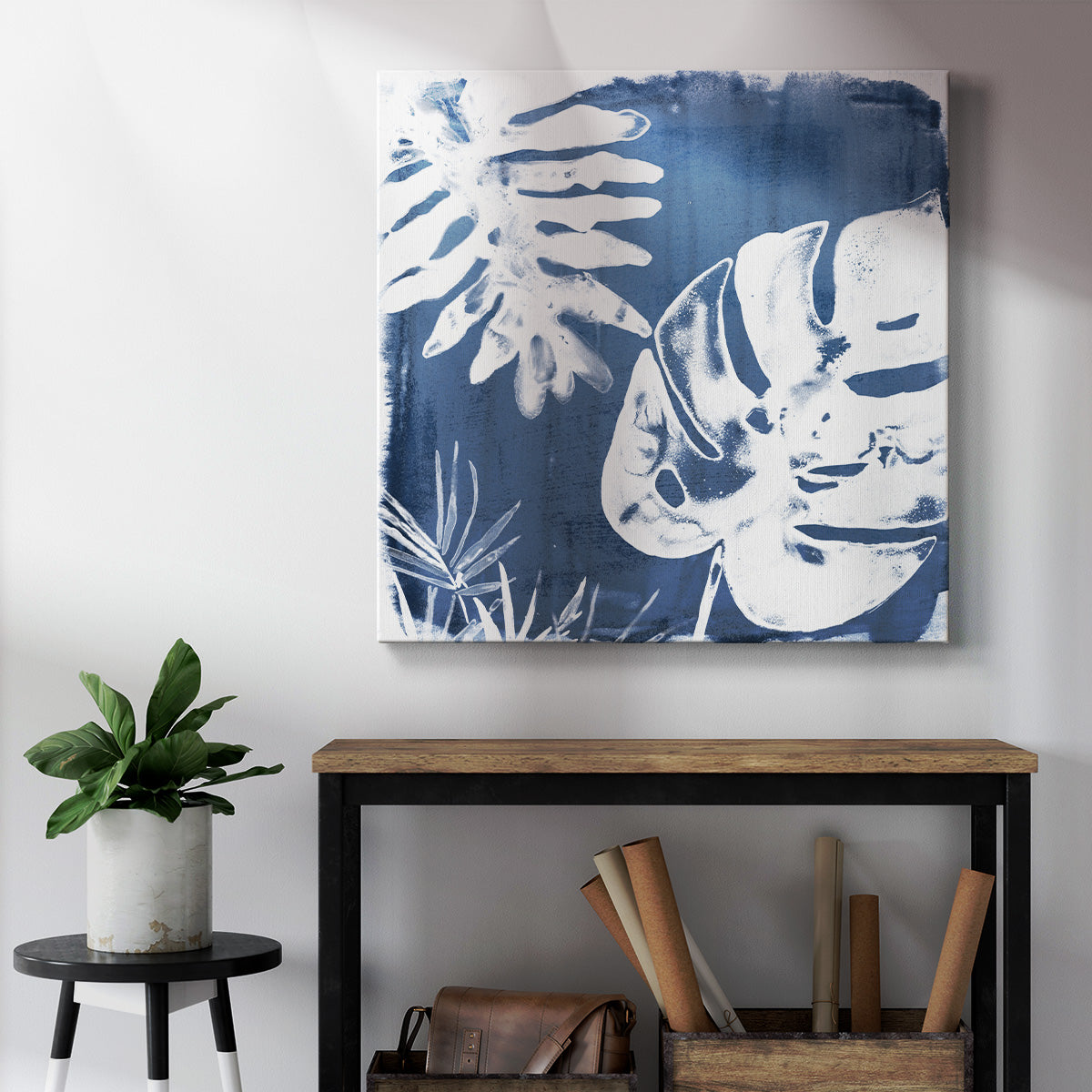 Tropical Indigo Impressions IV - Canvas Art Print