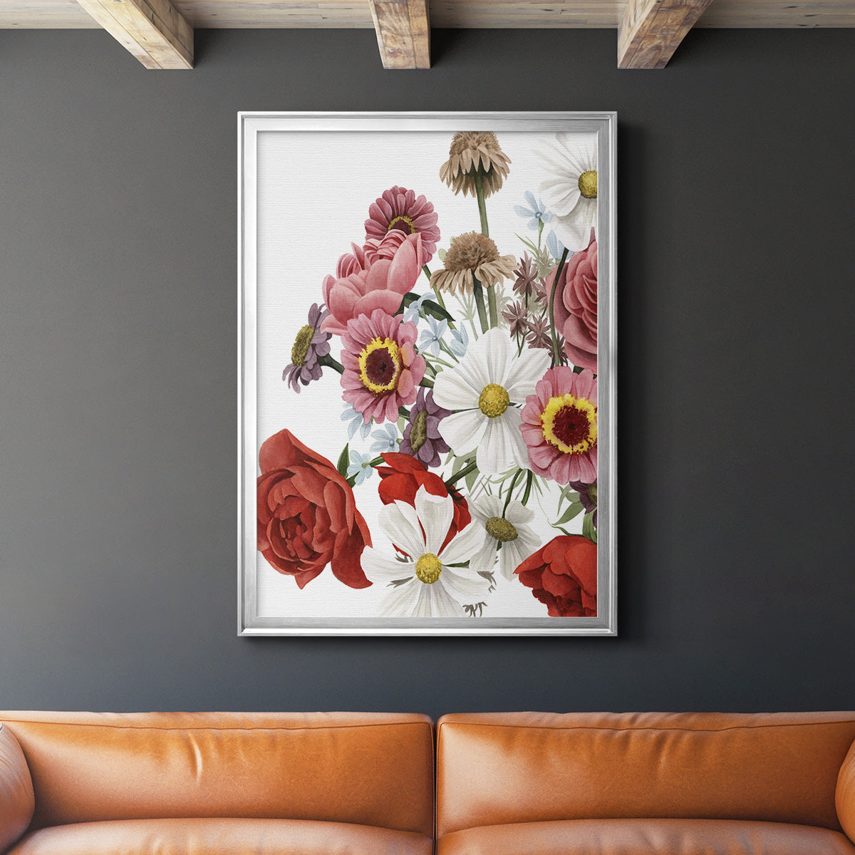 Modern Arrangement II - Modern Framed Canvas Print