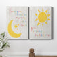 To the Moon and Back Premium Gallery Wrapped Canvas - Ready to Hang - Set of 2 - 8 x 12 Each