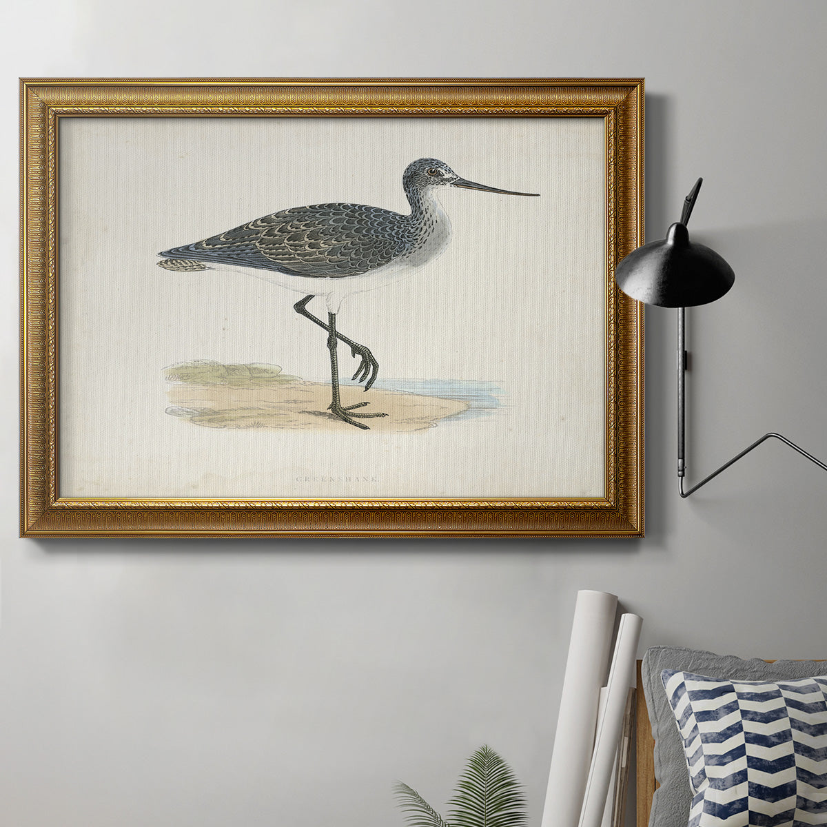 Morris Sandpipers III Premium Framed Canvas- Ready to Hang