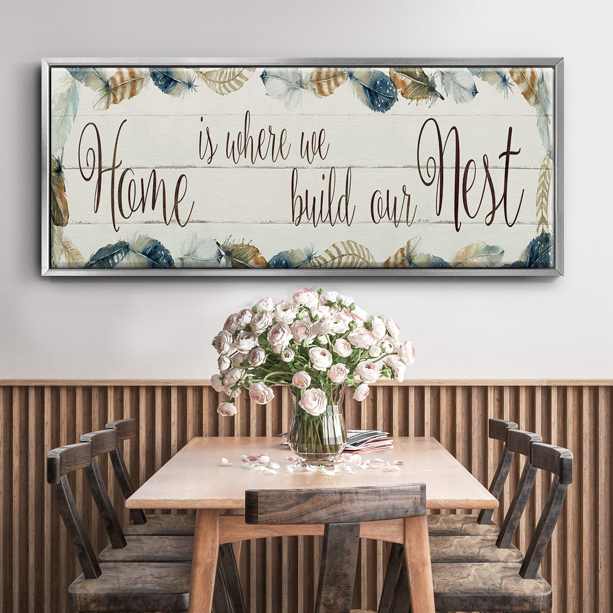Home Nest - Floater Framed Canvas Print