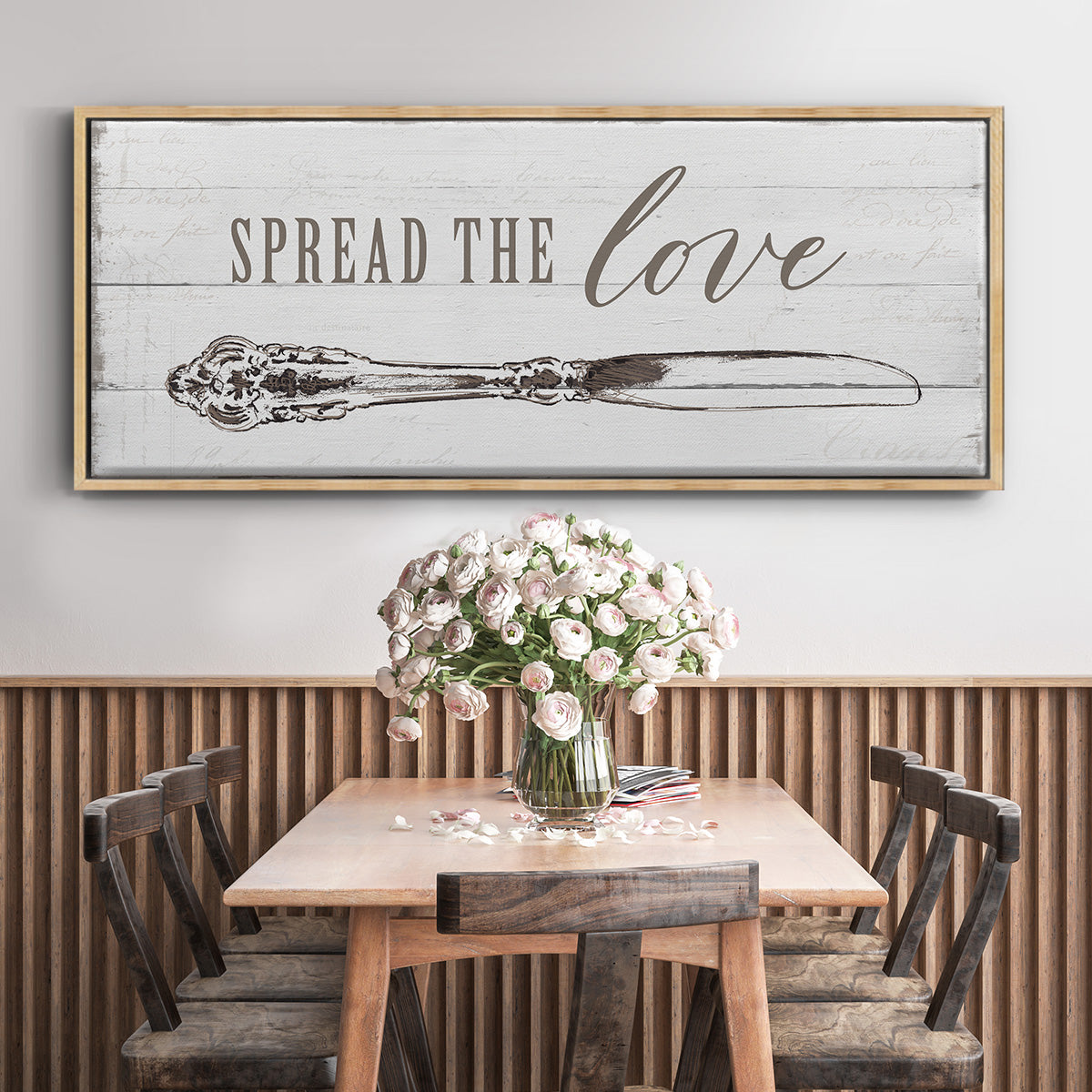 Spread the Love - Floater Framed Canvas Print
