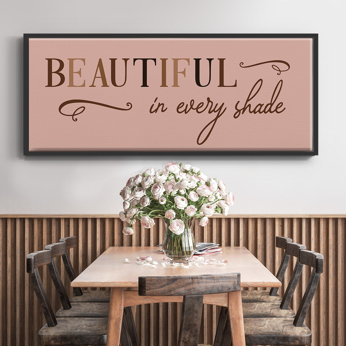 Every Shade - Floater Framed Canvas Print