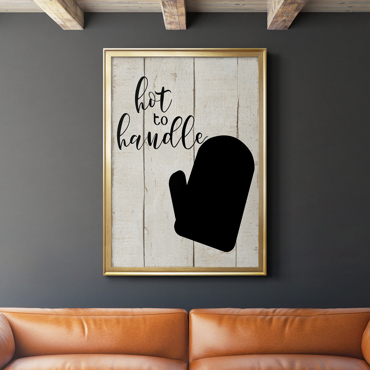 Hot To Handle - Modern Framed Canvas Print