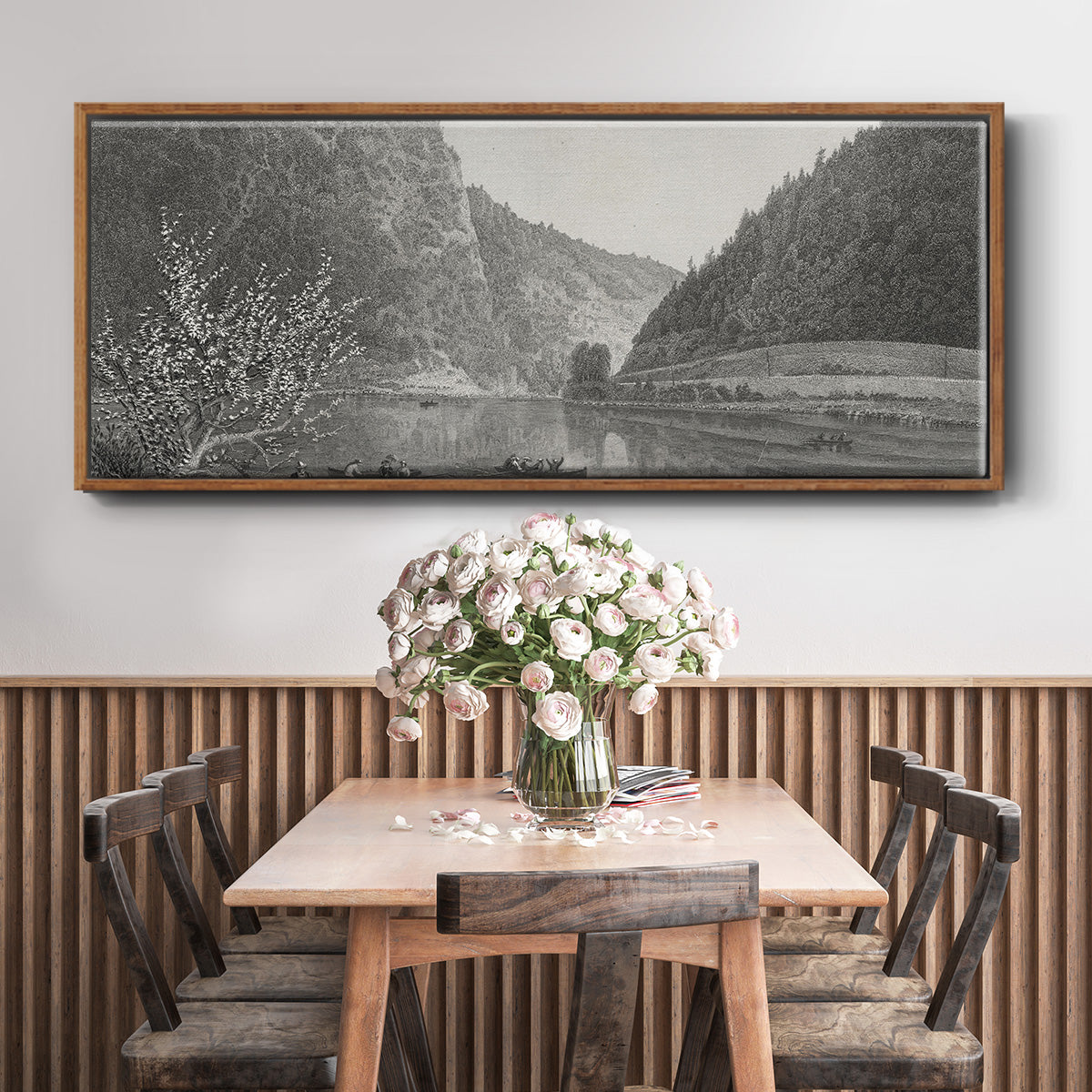 Delaware Water Gap - Floater Framed Canvas Print