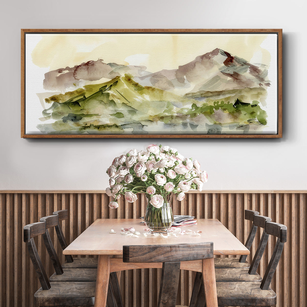 Plum Ridge II - Floater Framed Canvas Print