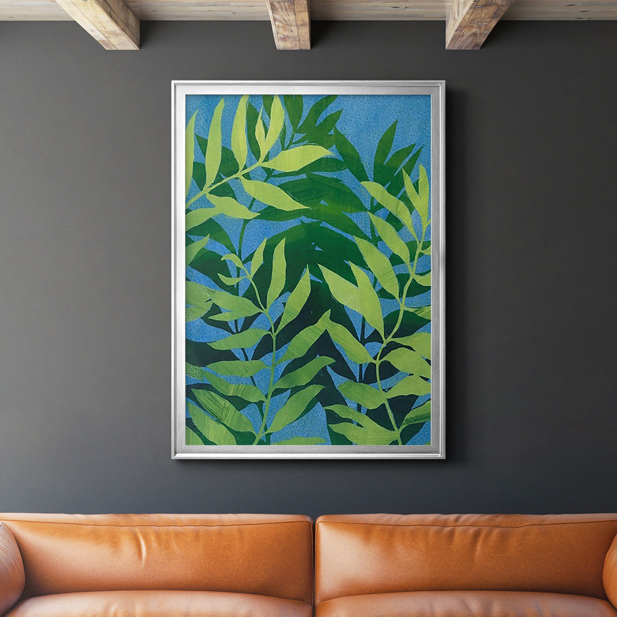 Ocean Vines I - Modern Framed Canvas Print