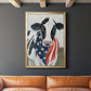 American Cow II - Modern Framed Canvas Print