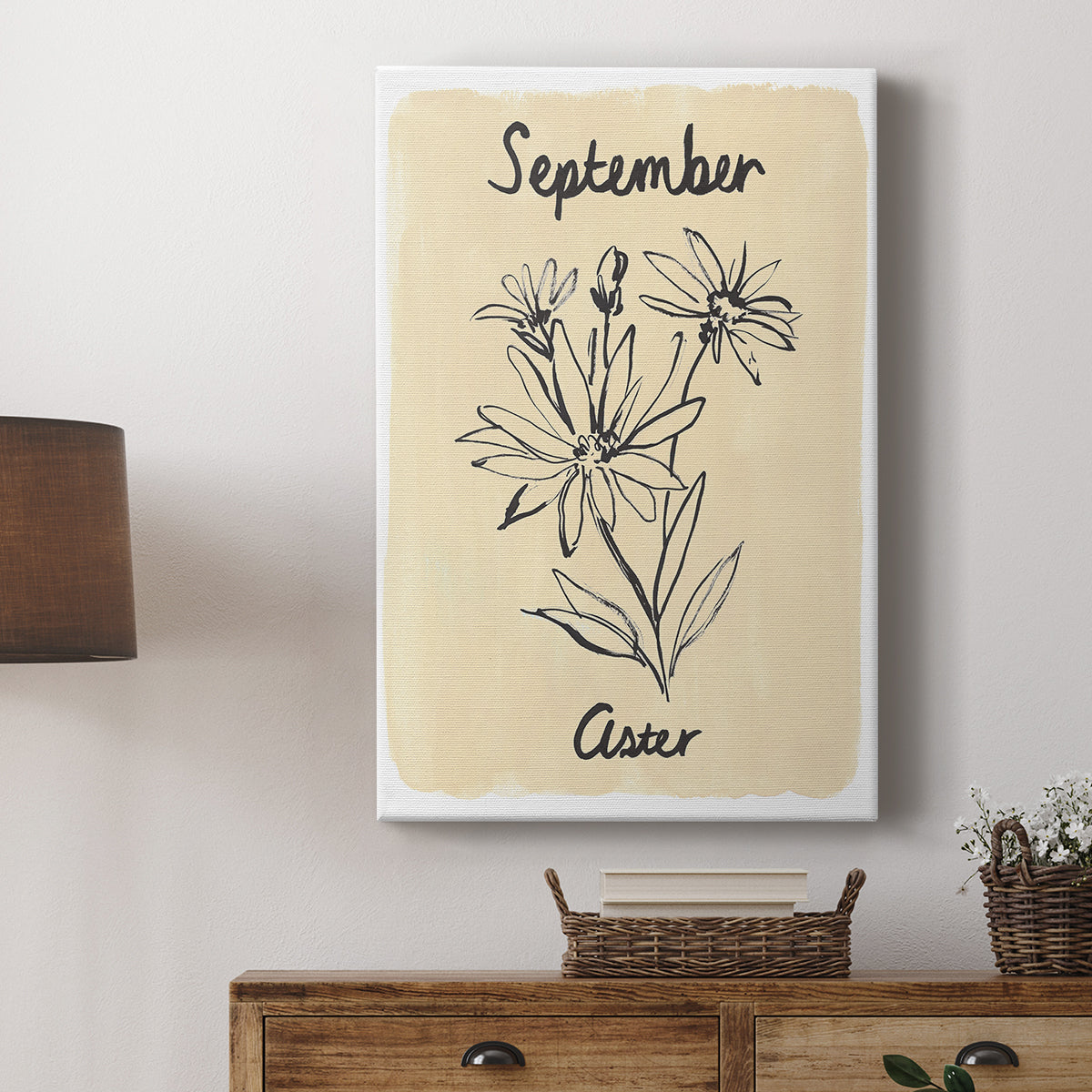 Birth Month IX - Canvas Art Print