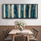 Blue Streaks - Floater Framed Canvas Print
