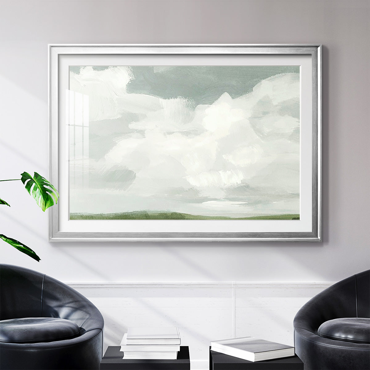 Gray Stone Sky I - Modern Framed Art Print