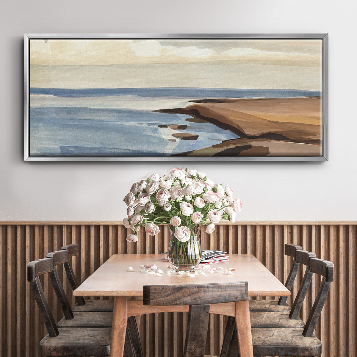 Shore Days II - Floater Framed Canvas Print