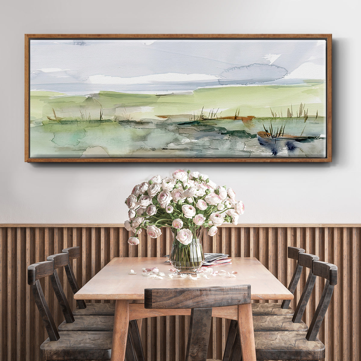 Pastel Inlet II - Floater Framed Canvas Print