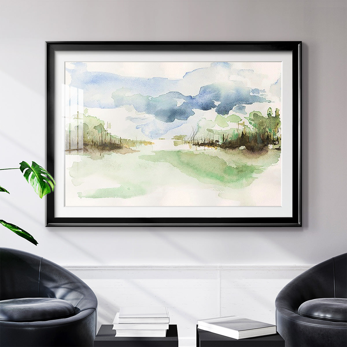 Brush Thickets II - Modern Framed Art Print