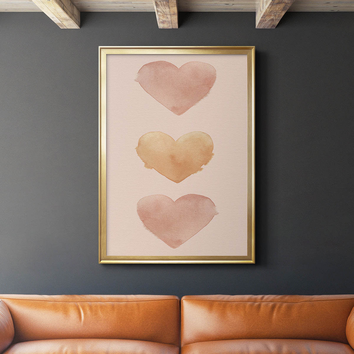 Modern Romance Collection B - Modern Framed Canvas Print