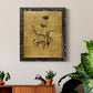 Gold Sketch Botanical I - Premium Canvas Framed in Barnwood - Ready to Hang