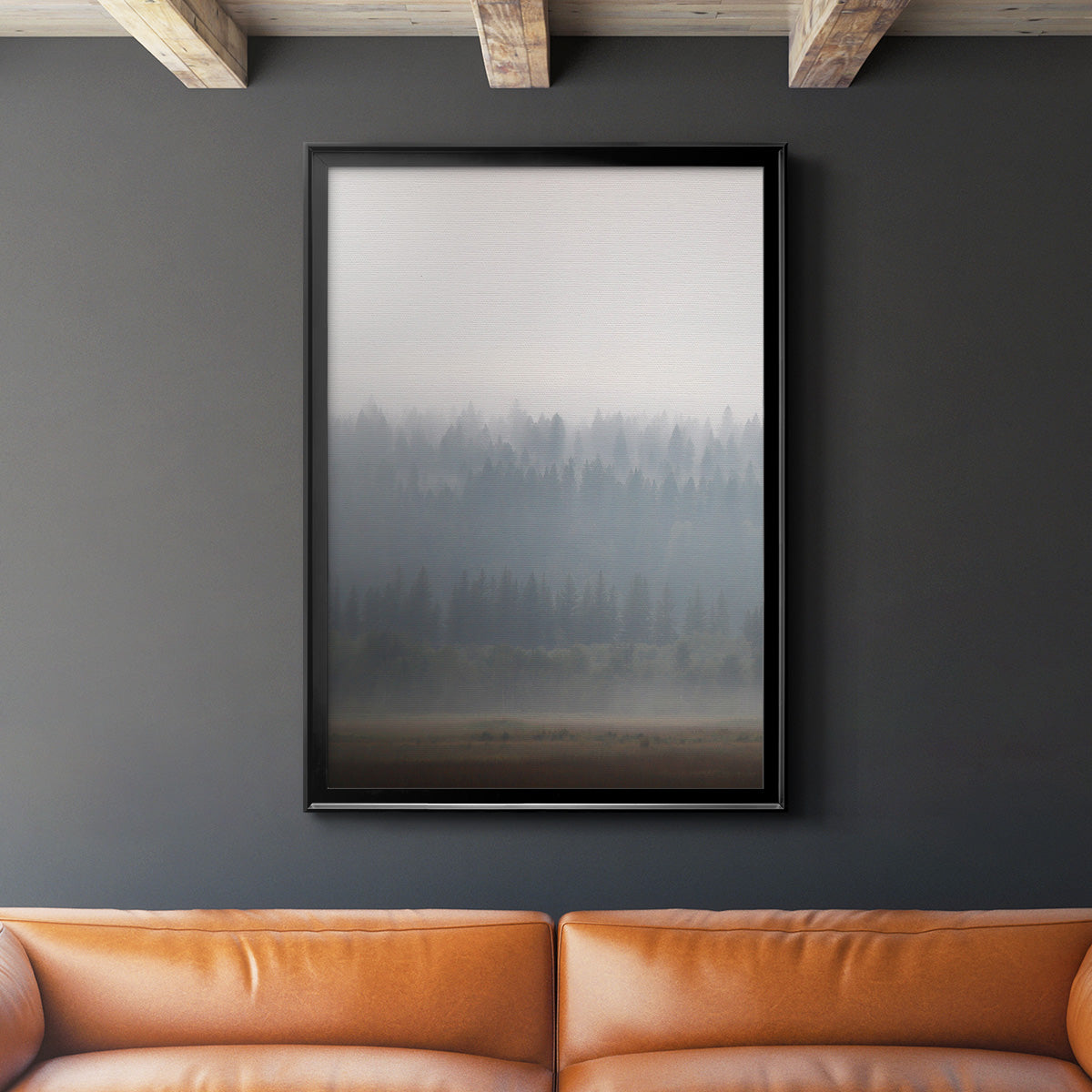 Morning Glow II - Modern Framed Canvas Print