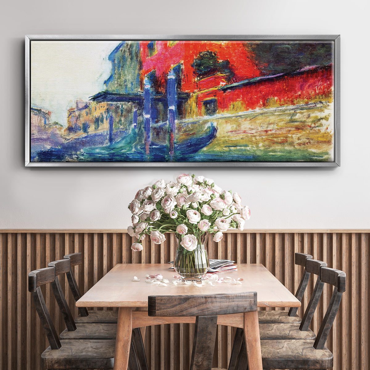 The Red House, 1908 - Floater Framed Canvas Print