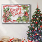 Cardinal Holly Christmas Collection A - Floater Framed Canvas Print