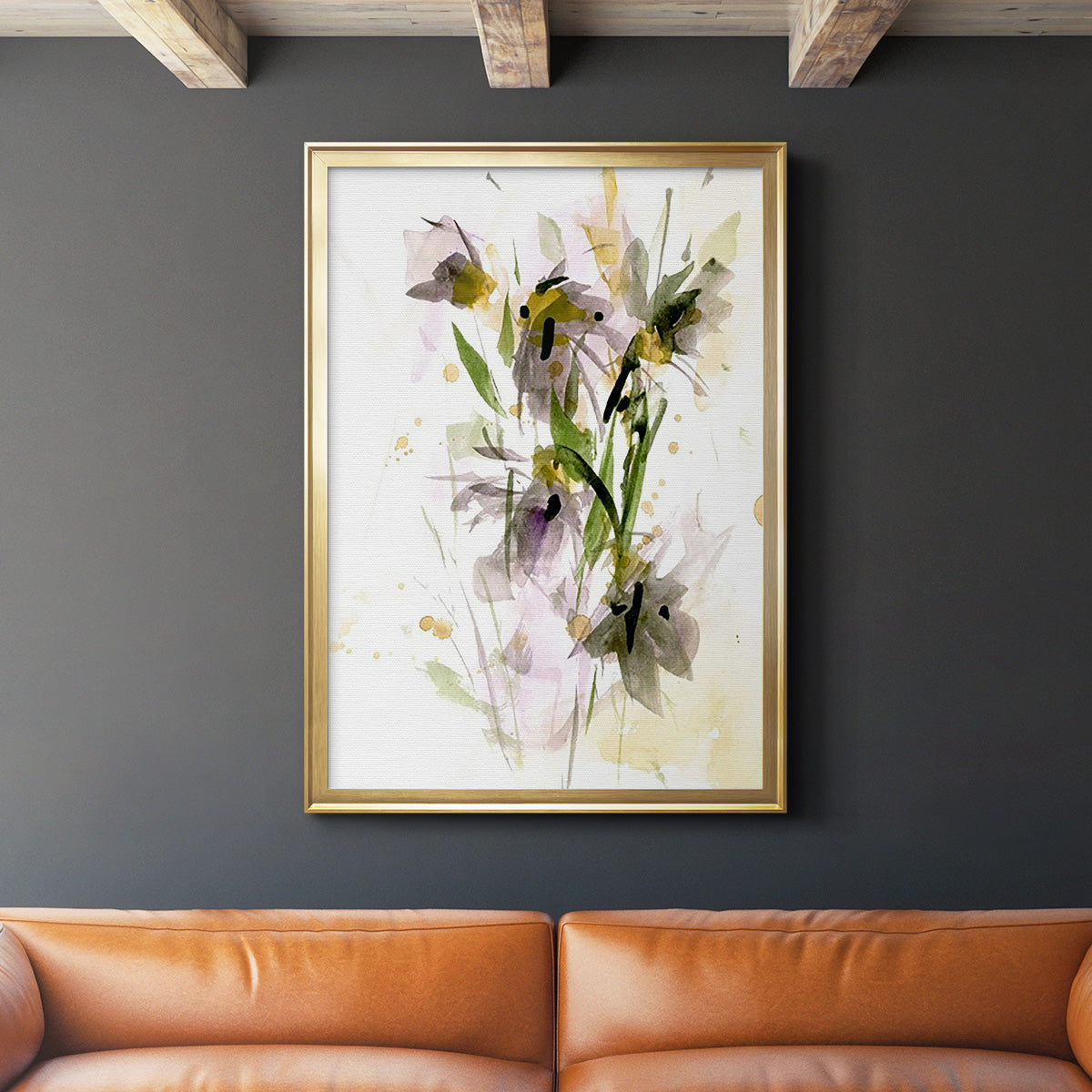 After Rain IV - Modern Framed Canvas Print