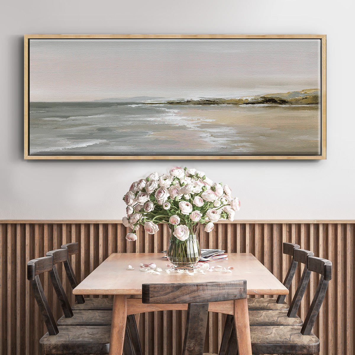 New Shore - Floater Framed Canvas Print