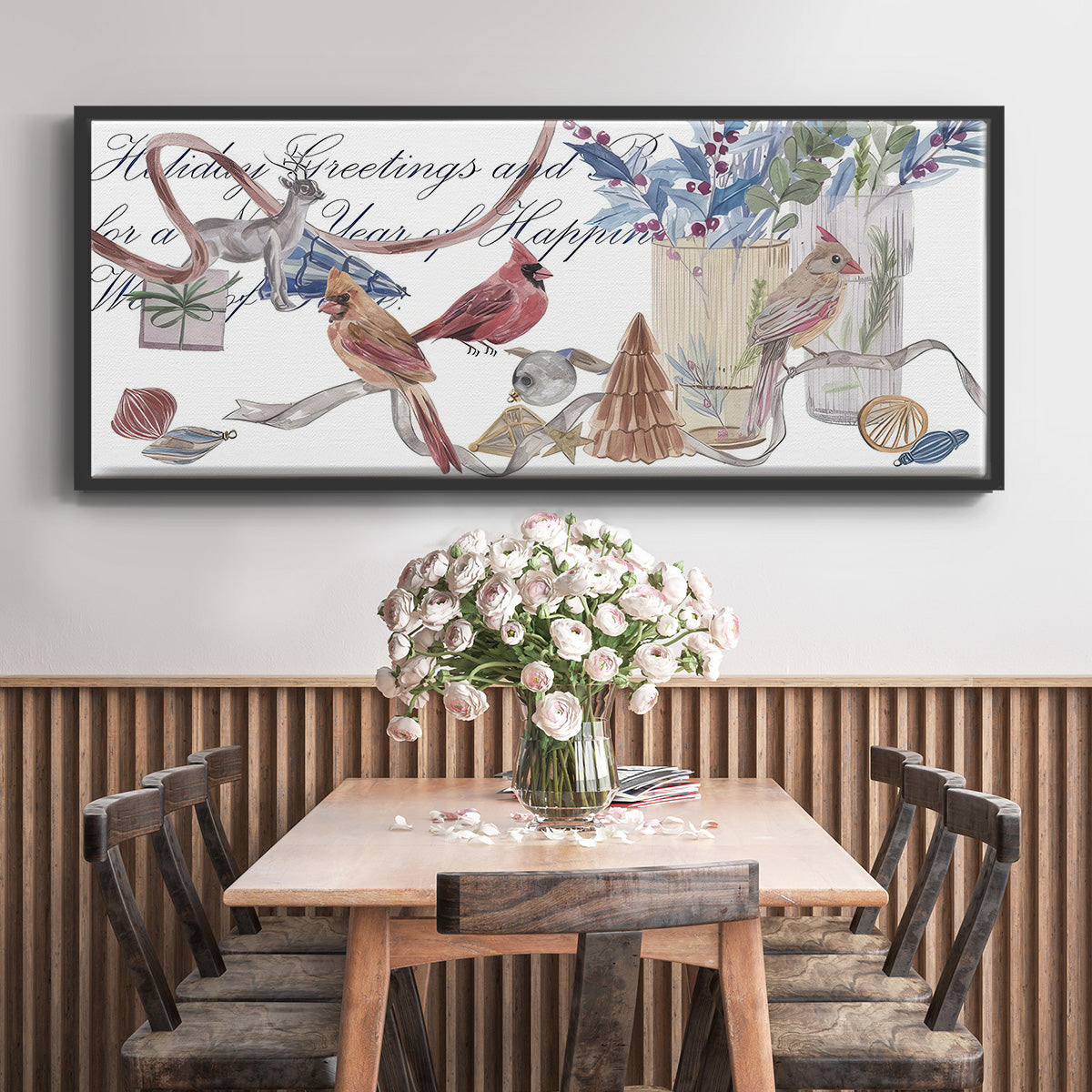 Warm Wishes Collection D - Floater Framed Canvas Print