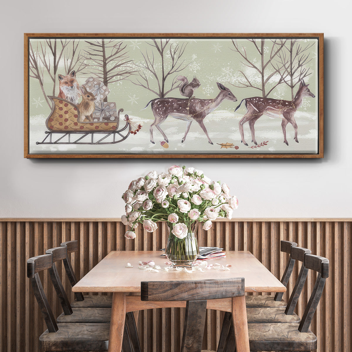 Christmas Time Collection D - Floater Framed Canvas Print