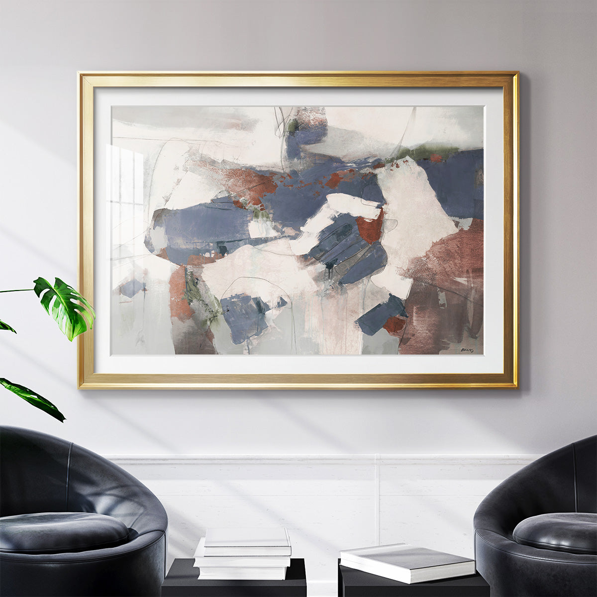 Coral Abstract - Modern Framed Art Print