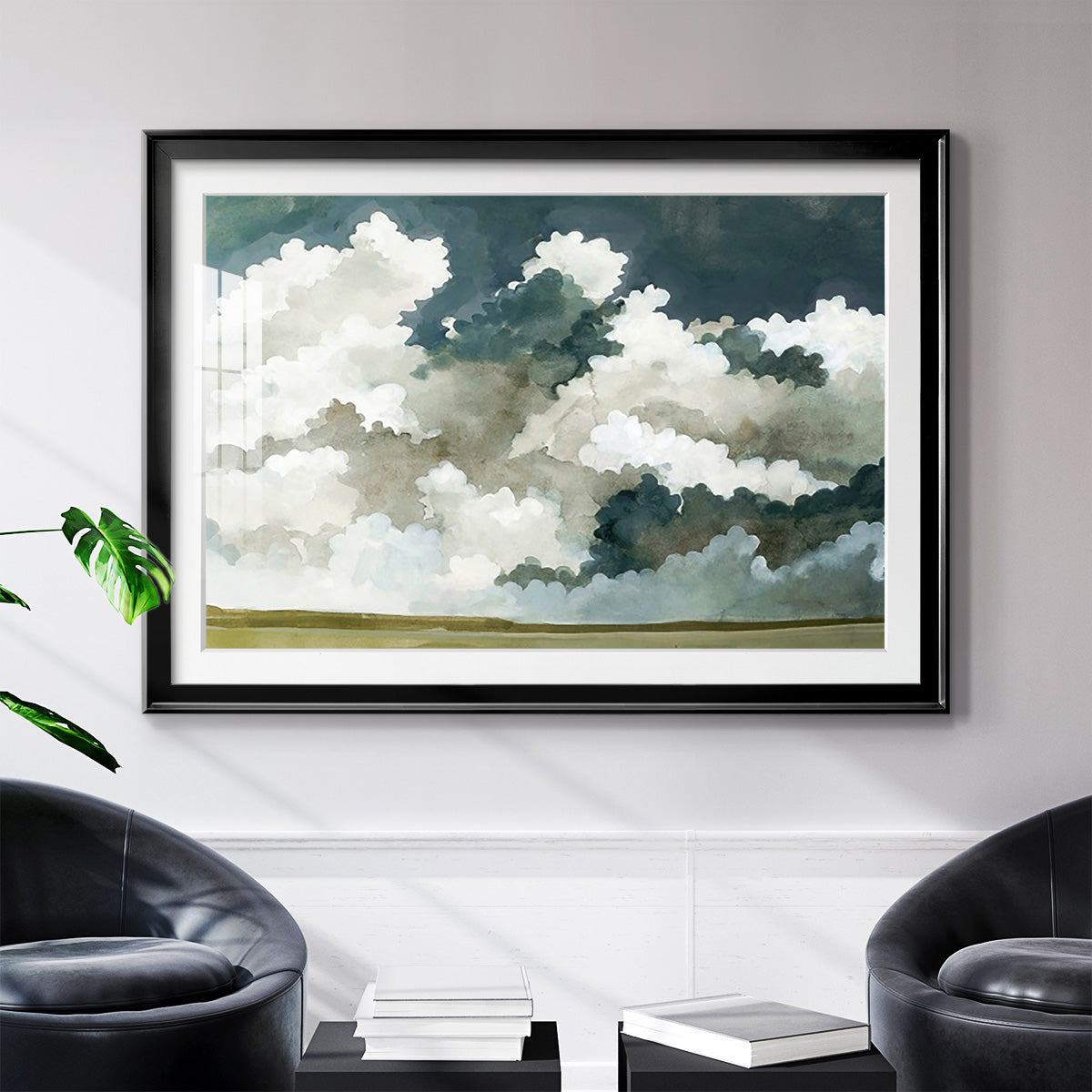 Vast Neutral Sky III - Modern Framed Art Print
