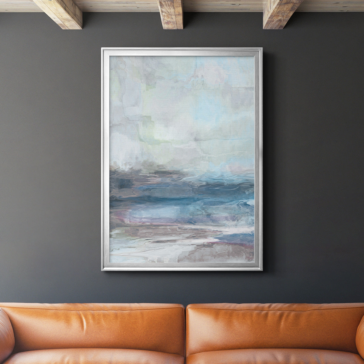 Valle Azzurra - Modern Framed Canvas Print