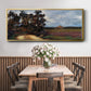 The Road and the House - Floater Framed Canvas Print