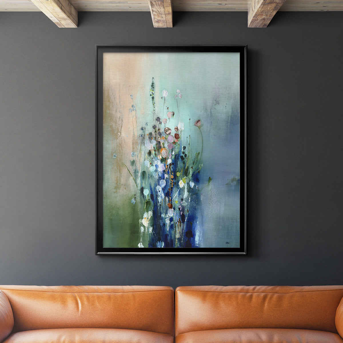 Current Air II - Modern Framed Canvas Print