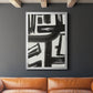 Inkwell Intersect II - Modern Framed Canvas Print