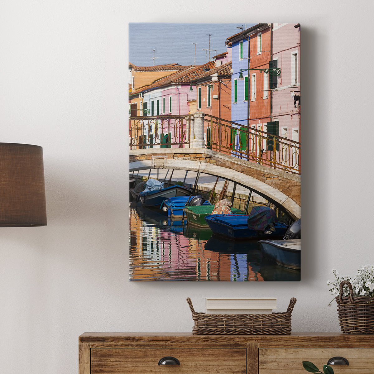 Colorful Canal - Canvas Art Print