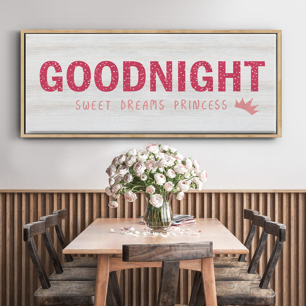 Princess Goodnight - Floater Framed Canvas Print