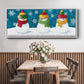 A Frosty Kiss - Floater Framed Canvas Print