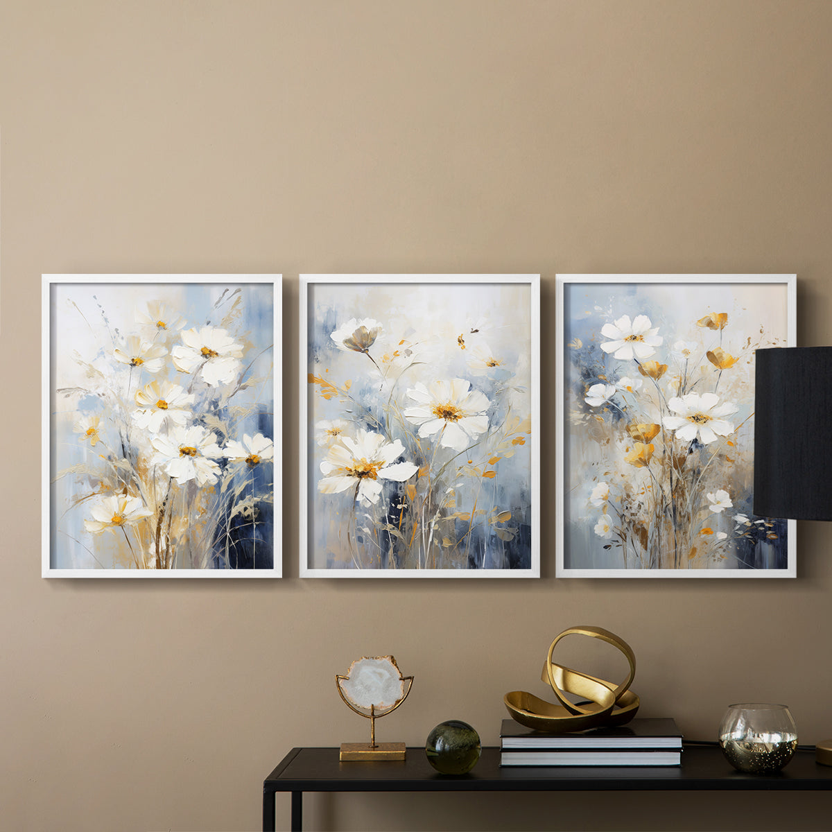 Floral Study Series XCV - Restickable Framed Art Set