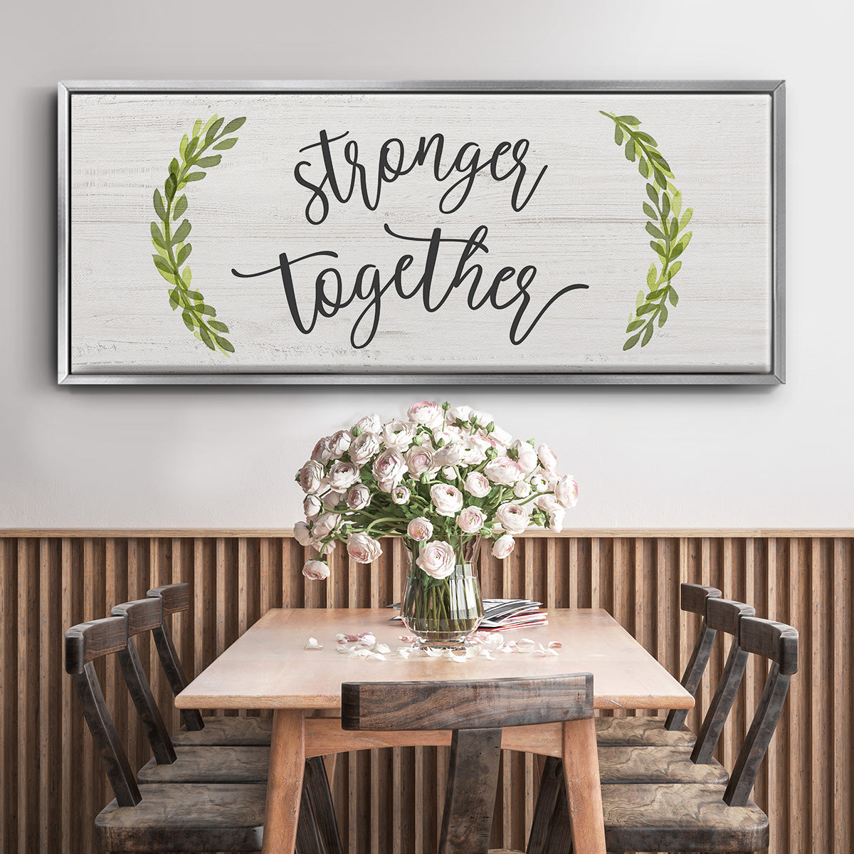Stronger Together - Floater Framed Canvas Print
