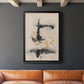 Charcoal Remnants II - Modern Framed Canvas Print