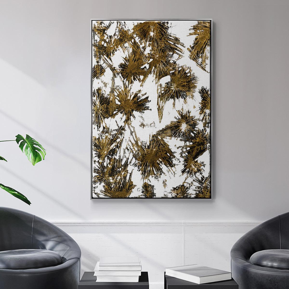 Fireworks Framed Premium Gallery Wrapped Canvas - Ready to Hang