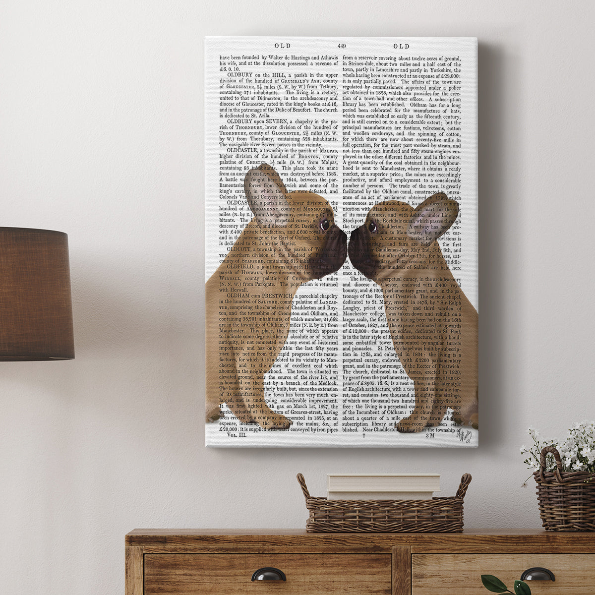French Kiss Close Up - Canvas Art Print