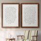 Letter to a Lover I - Premium Framed Canvas 2 Piece Set - Ready to Hang