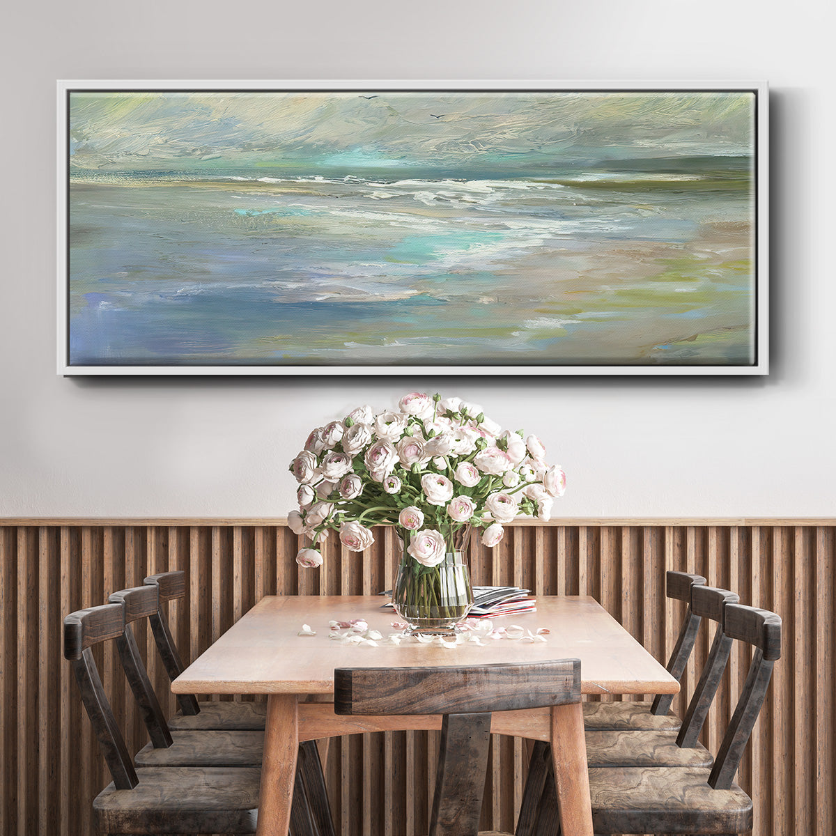 Beach Light I - Floater Framed Canvas Print