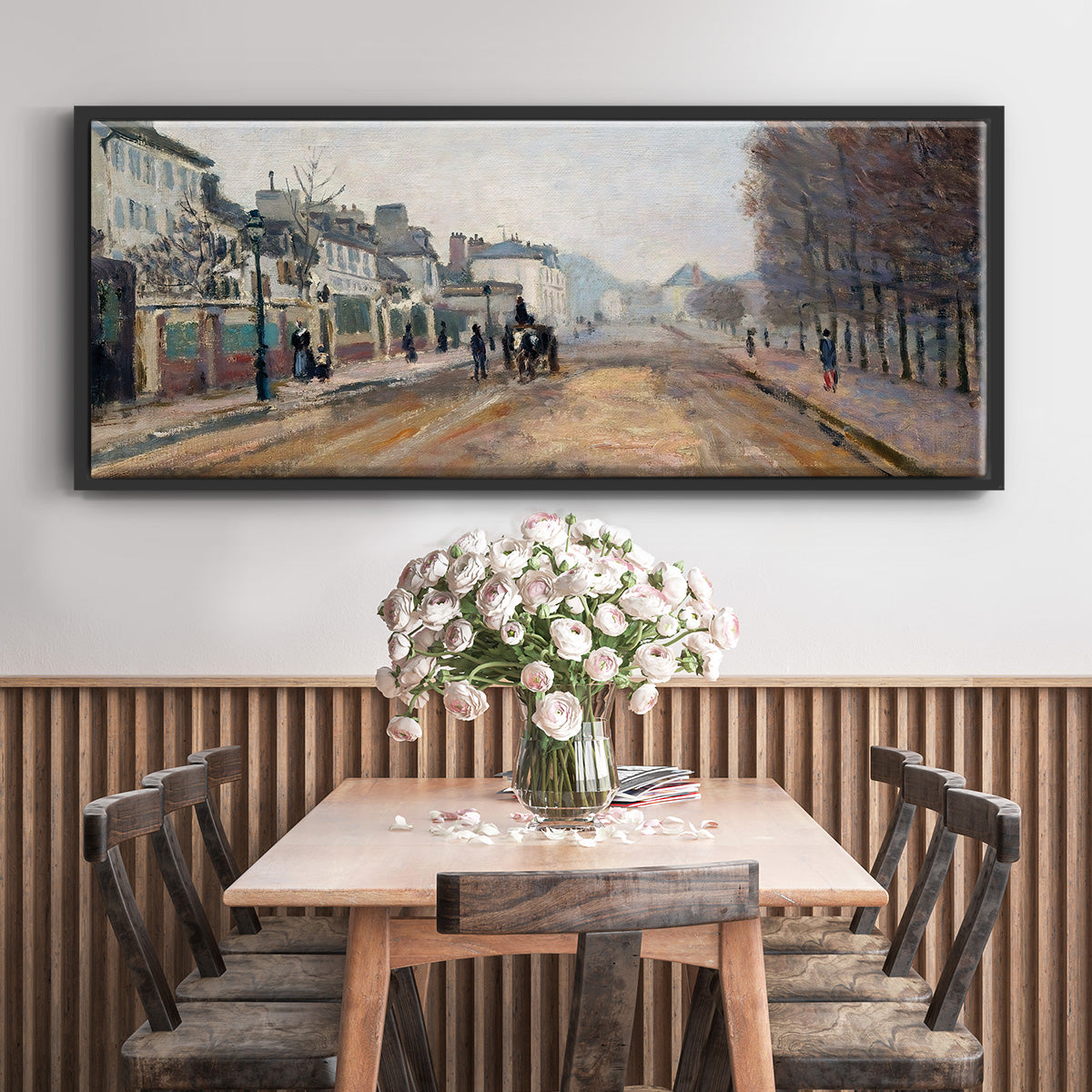 The Boulevard of Heloise in Argenteuil, 1872 - Floater Framed Canvas Print