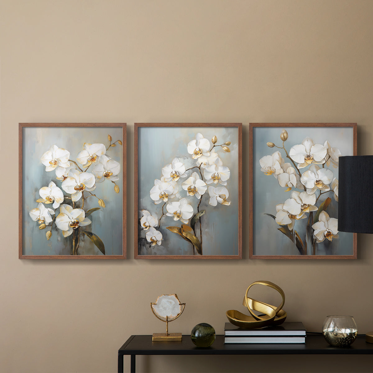 Floral Study Series LXV - Restickable Framed Art Set