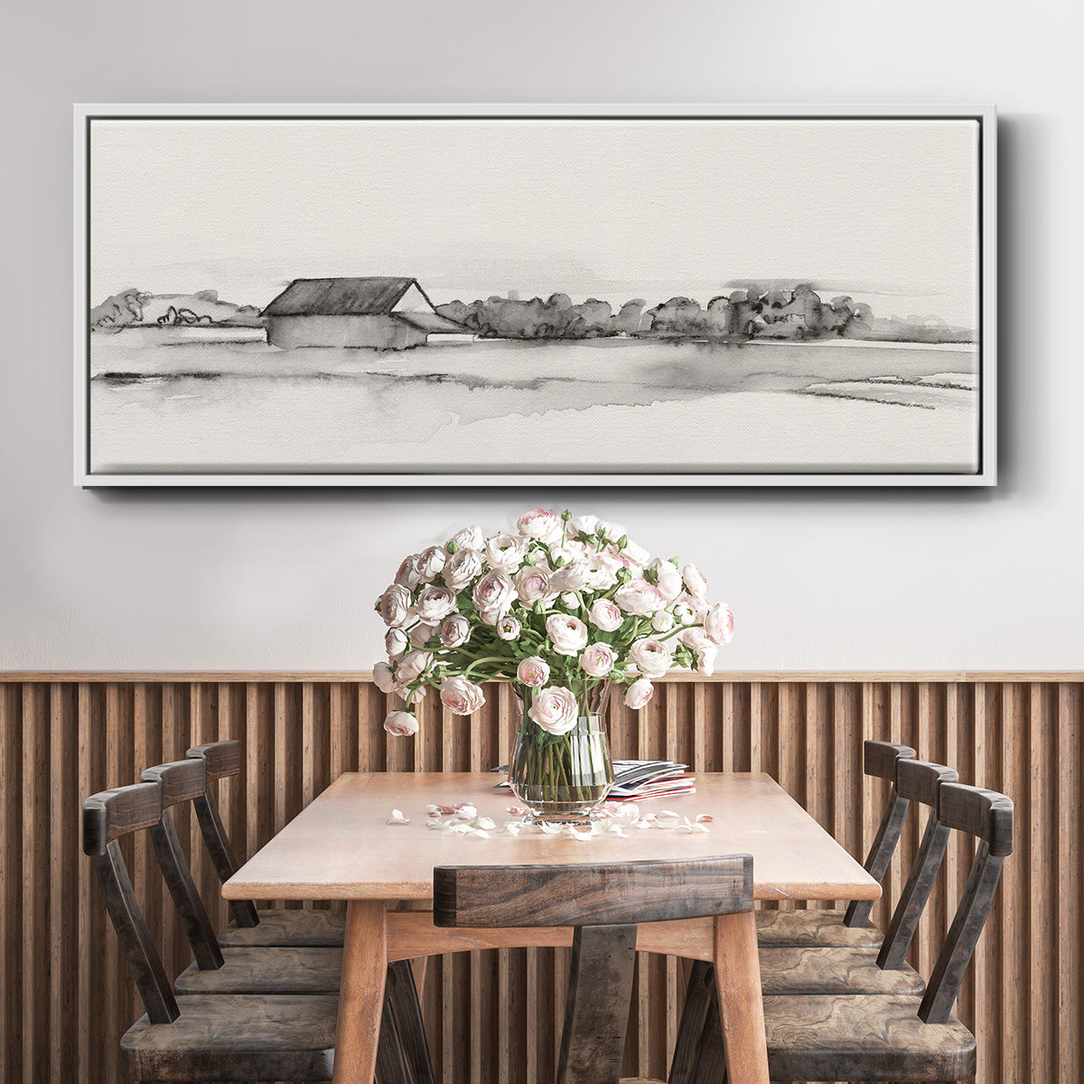 Wyeth Barn I - Floater Framed Canvas Print