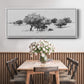 Treeline Sketch II - Floater Framed Canvas Print