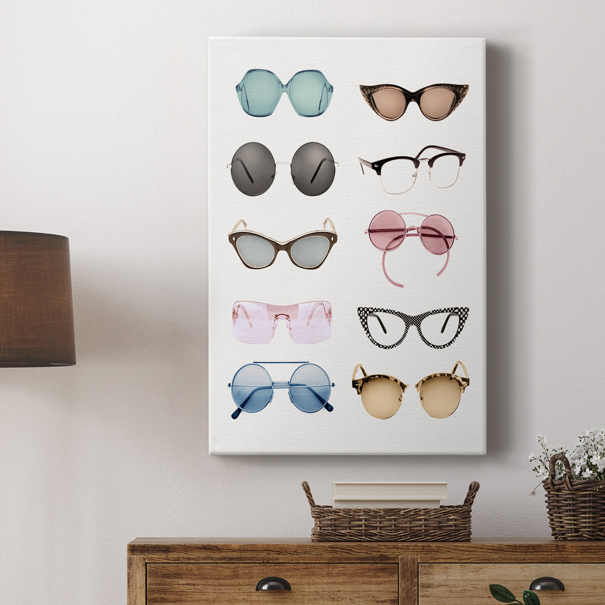 Vintage Glasses II - Canvas Art Print