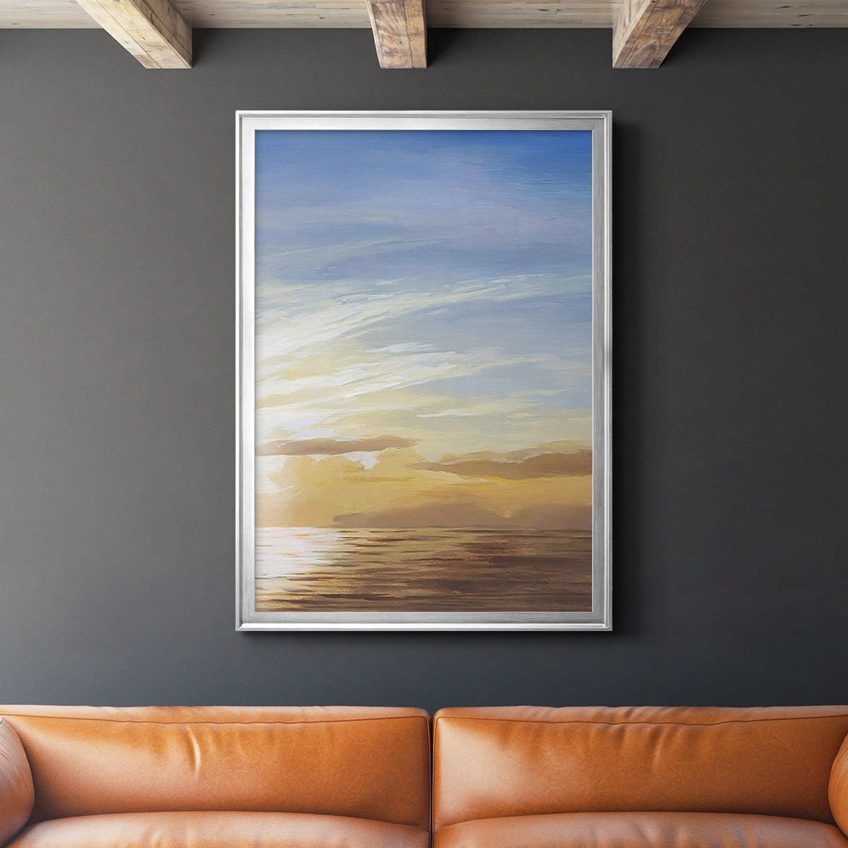 Luminous Waters II - Modern Framed Canvas Print